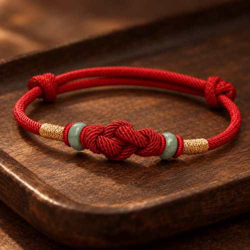 Red String Jade Companion Bracelet