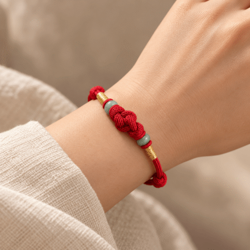 Red String Jade Companion Bracelet