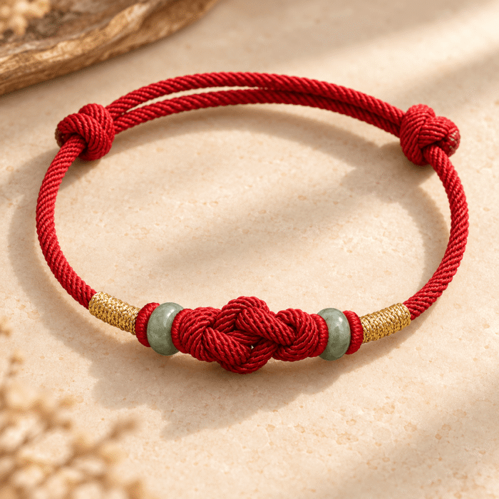 Red String Jade Companion Bracelet